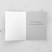 Häkelarbeit Doily danken Ihnen Dankeskarte (Innenseite)