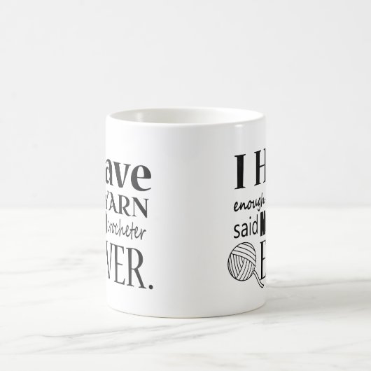 Häkelarbeit-Garn-Hamsterer • Handwerk Kaffeetasse (Mittel)