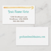 Häkelarbeit-Haken handgemacht Visitenkarte (Vorne/Hinten)