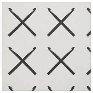 Häkelarbeit-Haken-Handwerks-Kreuz-Schwarzes Stoff