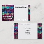 Häkelarbeit-handgemachte Visitenkarte (Vorne/Hinten)