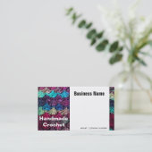 Häkelarbeit-handgemachte Visitenkarte (Stehend Vorderseite)