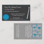 Häkelarbeit-Hangtag oder Visitenkarte (Vorne/Hinten)