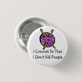 Häkelarbeit-Knopf Button (Vorne & Hinten)