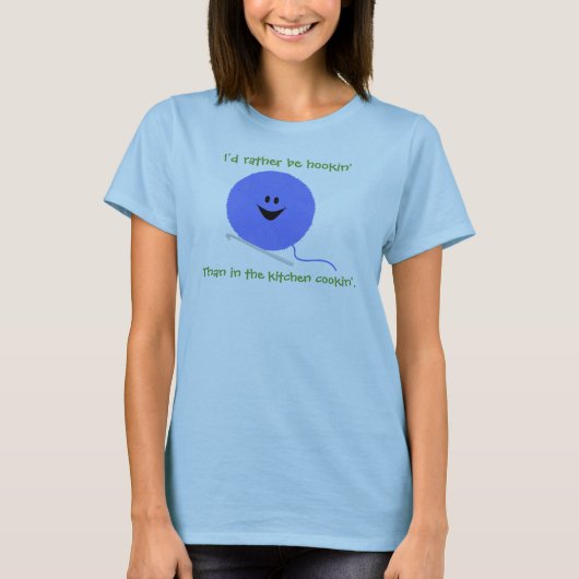 Häkelarbeit-lustiges Shirt (Vorderseite)