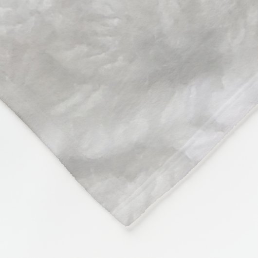 Häkelarbeit-Muschel-Stich-Garn-Grau u. Weiß Fleecedecke (Ecke)