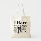 Häkelarbeit • Nicht genügend Garn-Handwerk Tragetasche (Vorne)