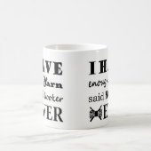 Häkelarbeit • Nicht genügend Garn macht Typografie Kaffeetasse (Mittel)