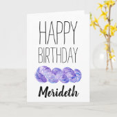 Häkelarbeit oder strickender personalisierter karte (Gelbe Blume)