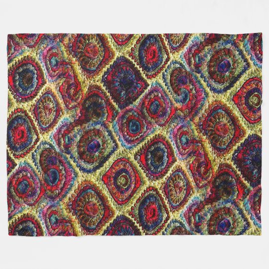 Häkelarbeit umfassendes bywhacky fleecedecke (Vorderseite (Horizontal))