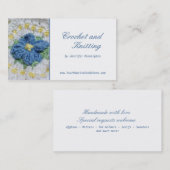 Häkelarbeit und strickende kundengerechte visitenkarte (Vorne/Hinten)