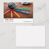 Häkelarbeit-Visitenkarte Visitenkarte (Vorne/Hinten)