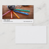 Häkelarbeit-Visitenkarte Visitenkarte (Vorne/Hinten)