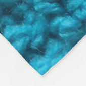 Häkelarbeit-Webart-Stich-Türkis Fleecedecke (Ecke)