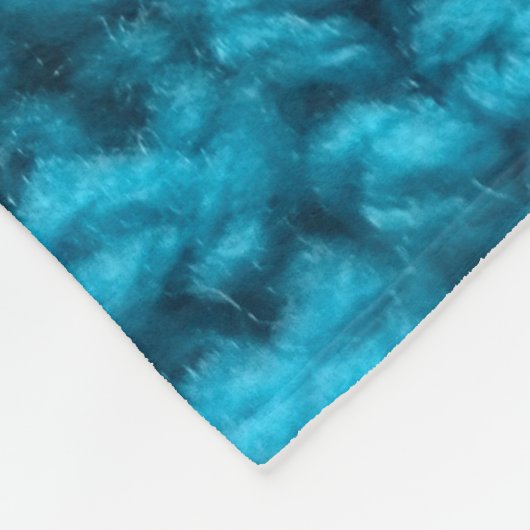 Häkelarbeit-Webart-Stich-Türkis Fleecedecke (Ecke)