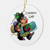 Häkelarbeit-y Dame Christmas Ornament (Links)