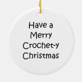 Häkelarbeit-y Dame Christmas Ornament (Hinten)
