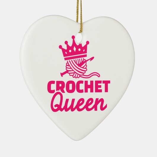 Häkelarbeitkönigin Keramik Ornament (Rechts)