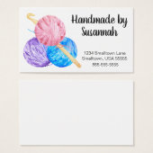 Häkelbügel und Garne handgefertigt (Vorne & Hinten)