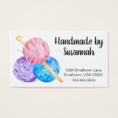 Häkelbügel und Garne handgefertigt (Vorderseite)