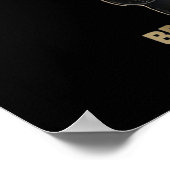 Häkelchen, weil Mord ist falsche Crochet Black Cat Poster (Ecke)