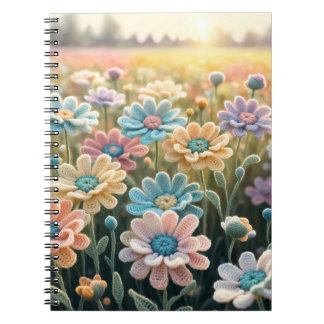 Häkelfl Blumen Notizblock