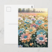 Häkelflora Postkarte (Vorne/Hinten)