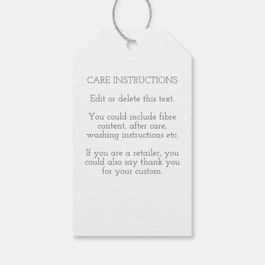 Häkelgarn und Garnherz Handgefertigt mit Liebe Geschenkanhänger (Rückseite)