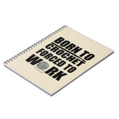 Häkelgeschenk lustiges Häkelangebot Notizblock (Linke Seite)