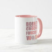 Häkelgeschenk lustiges Häkelangebot Tasse (VorderseiteRechts)