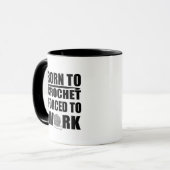 Häkelgeschenk lustiges Häkelangebot Tasse (Vorderseite Links)