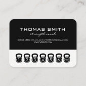 Häkelglocken/Lochkartensitzungen (schwarz / weiß) Treuekarte (Vorderseite)