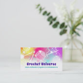 Häkelhaken aus Aquarellgarn Visitenkarte (Stehend Vorderseite)