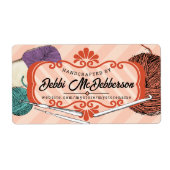 Häkelhaken aus Knetfäden mit Prägung (Vorne)