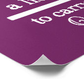 Häkelhaken-Lizenz-Handwerk {Dunkel} Poster (Ecke)