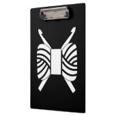 Häkelhaken und Garnhandwerke {Dark} Klemmbrett (Links)