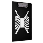 Häkelhaken und Garnhandwerke {Dark} Klemmbrett (Rechts)