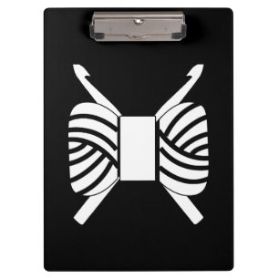 Häkelhaken und Garnhandwerke {Dark} Klemmbrett