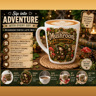 Häkelmädchen Pilzsuche Woodland Cottagecore Co Milchtasse