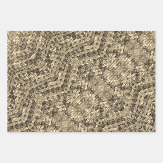 Häkelmuster Geschenkpapier Set (Vorderseite 3)