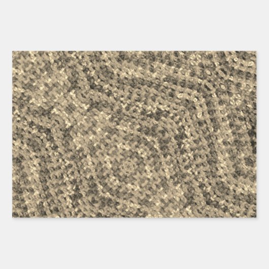 Häkelmuster Geschenkpapier Set (Vorderseite 2)