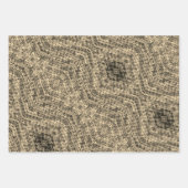 Häkelmuster Geschenkpapier Set (Vorderseite)