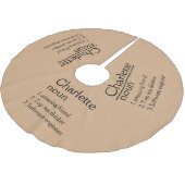 Häkelmuster - Häkelbaumrock - Baumrock Polyester Weihnachtsbaumdecke (Schrägansicht)