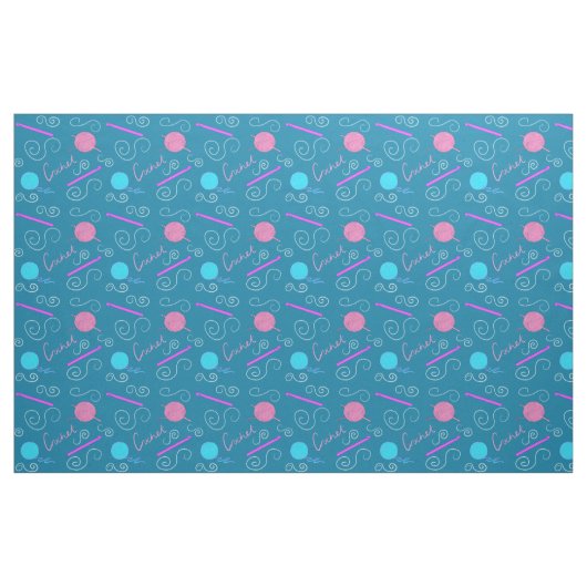 Häkelmuster Stoff (Fat Quarter (45,7 x 55,9 cm))
