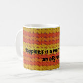Häkelmuster - Warmer Afghan-Mug (#2) Kaffeetasse (Vorderseite Links)