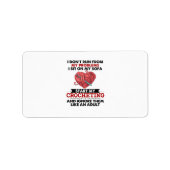 Häkeln Adressaufkleber (Vorne)