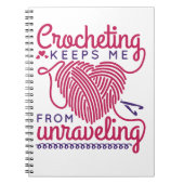 Häkeln Behalte mich vom Entwirren Notizblock (Vorderseite)