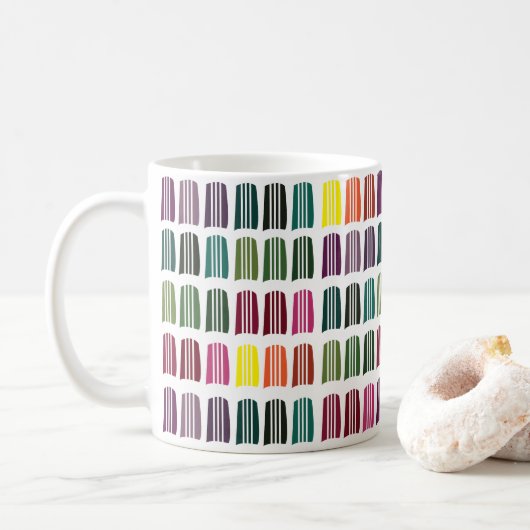 Häkeln Farbige Strickgarn Kaffeetasse (Mit Donut)