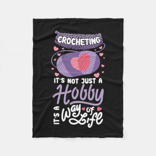 Häkeln Fleecedecke (Vorderseite)