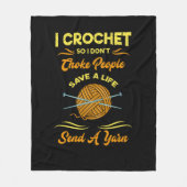 Häkeln Fleecedecke (Vorderseite)